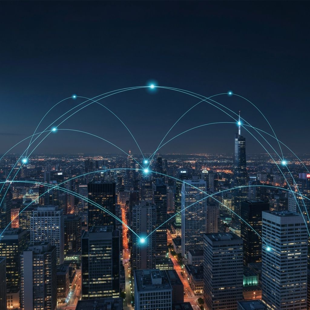 Global financial network representing Torus Advisory's worldwide presence